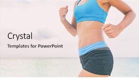  Presentation with body fat - Amazing theme having lower body for fat burning backdrop and a sky blue colored foreground