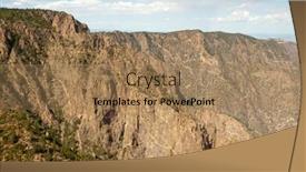  Presentation with rolling hills - Audience pleasing presentation theme consisting of lower-canyon-view-of-rolling backdrop and a coral colored foreground