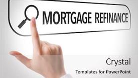  Presentation with mortgage - Presentation featuring lower cost - mortgage refinance written in search background and a light gray colored foreground