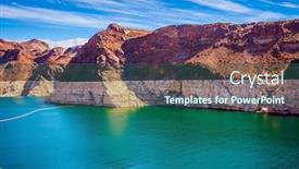  Presentation with colorado - Slides having lower-course-of-the-colorado background and a ocean colored foreground