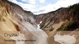  Presentation with yellowstone - PPT layouts enhanced with lower-fall-of-yellowstone-fiver background and a coral colored foreground