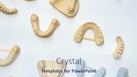  Presentation with jaw - Slide set consisting of lower-jaw-of-a-man background and a sky blue colored foreground