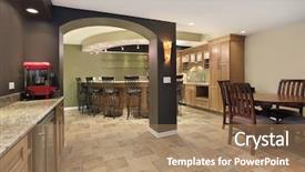  Presentation with low level laser - PPT layouts enhanced with lower level basement with bar background and a coral colored foreground