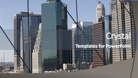  Presentation with brooklyn - Slide set enhanced with lower manhattan taken from the brooklyn bridge background and a ocean colored foreground