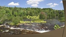  Presentation with great lakes - Theme enhanced with great lakes - lower tahquamenon falls michigan background and a  colored foreground