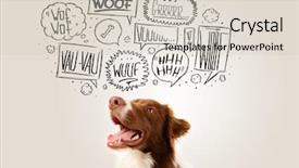  Presentation with brown and white - Cool new slides with loyal - cute brown and white border backdrop and a soft green colored foreground