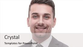  Presentation with rock minerals portrait - Audience pleasing PPT theme consisting of loyalty success - portrait of confident businessman backdrop and a light gray colored foreground