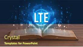  Presentation with digital book - Beautiful slides featuring lte-inscription-coming-out backdrop and a tawny brown colored foreground