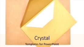  Presentation with envelope - PPT theme having ltter paper and envelope isolated background and a blonde colored foreground