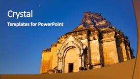  Presentation with chiang mai - Cool new PPT layouts with luang varavihara chiang mai thailand backdrop and a ocean colored foreground