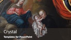  Presentation with church altar - Slide set consisting of lucerne-switzerland-june-24-2018 background and a dark gray colored foreground