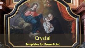  Presentation with church altar - Beautiful presentation design featuring lucerne-switzerland-june-24-2018 backdrop and a tawny brown colored foreground