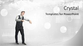  Presentation with work the word in your life - Amazing slide set having lucid dream - workaholic businessman dreaming about his backdrop and a white colored foreground