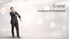  Presentation with report - Audience pleasing PPT theme consisting of lucid dream - workaholic businessman dreaming about his backdrop and a cream colored foreground