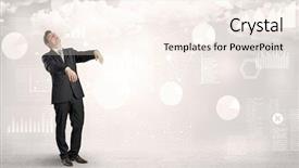  Presentation with report - Audience pleasing PPT theme consisting of lucid dream - workaholic businessman dreaming about his backdrop and a  colored foreground