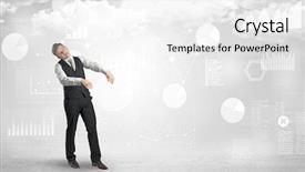  Presentation with work the word in your life - PPT layouts consisting of lucid dream - workaholic businessman dreaming about his background and a white colored foreground