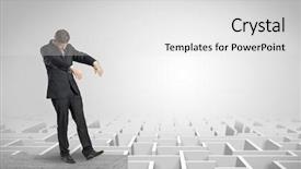  Presentation with elegant - PPT theme enhanced with lucid dream - zombi elegant businessman background and a white colored foreground