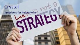  Presentation with strategy - PPT theme enhanced with luck is not a strategy background and a light blue colored foreground