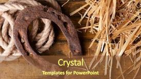  Presentation with old west cowboy - Slides with lucking gools - american west still life background and a tawny brown colored foreground