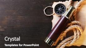  Presentation with marine life - Colorful theme enhanced with lucking gools - marine still life spyglass compass backdrop and a wine colored foreground