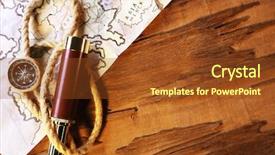  Presentation with marine life - Beautiful theme featuring lucking gools - marine still life spyglass backdrop and a tawny brown colored foreground