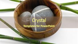  Presentation with lucky bamboo - PPT theme enhanced with lucky bamboo with zen stones background and a  colored foreground