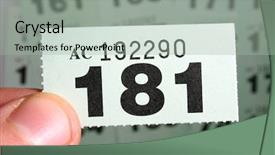  Presentation with raffle ticket - Slides consisting of lucky draw - checking the winning raffle ticket background and a mint green colored foreground