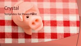 Presentation with checkered tablecloth - Beautiful PPT theme featuring round worms - portrait of smiling little blond backdrop and a lemonade colored foreground