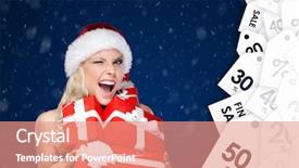  Presentation with christmas sale - Cool new presentation with set of presents seasonal sale backdrop and a coral colored foreground