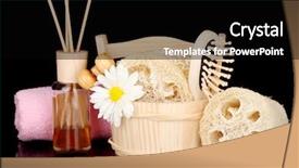  Presentation with black chalkboard vintage blackboard isolated - Presentation featuring lufe - loofah isolated on black background and a  colored foreground