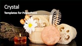  Presentation with black - Cool new presentation theme with lufe - loofah isolated on black backdrop and a  colored foreground