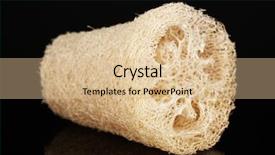  Presentation with black chalkboard vintage blackboard isolated - Audience pleasing presentation consisting of lufe - loofah isolated on black backdrop and a  colored foreground