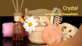  Presentation with black - Audience pleasing PPT layouts consisting of lufe - loofah isolated on black backdrop and a tawny brown colored foreground