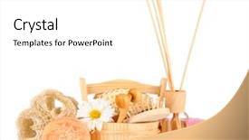  Presentation with octopus on isolated white - Audience pleasing theme consisting of lufe - loofah isolated on white backdrop and a white colored foreground