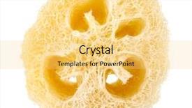  Presentation with angled loofah sponge gourd - PPT theme consisting of lufe - loofah isolated on white background and a  colored foreground