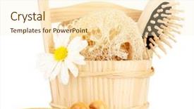  Presentation with octopus on isolated white - Beautiful PPT layouts featuring lufe - loofah isolated on white backdrop and a cream colored foreground