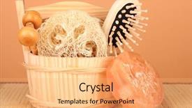  Presentation with color - Audience pleasing slide deck consisting of lufe - loofah on color background backdrop and a  colored foreground