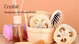  Presentation with color - Slide deck featuring lufe - loofah on color background background and a  colored foreground