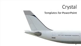  Presentation with airplane - Slide deck having lufthansa - isolated airplane background and a white colored foreground