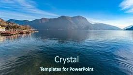  Presentation with switzerland - Theme featuring lugano-switzerland-amazing-aerial-view background and a ocean colored foreground