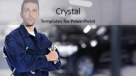  Presentation with mechanic tools - Theme consisting of lugs - auto mechanic with tools background and a  colored foreground