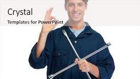  Presentation with mechanic - Audience pleasing slides consisting of lugs - car mechanic with wrench backdrop and a lemonade colored foreground