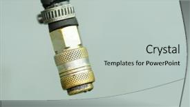  Presentation with connector - Amazing slides having lugs - close up rubber hose backdrop and a light gray colored foreground