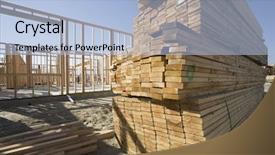  Presentation with lumber - Beautiful PPT layouts featuring lumber at residential home construction backdrop and a  colored foreground