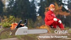  Presentation with safety work - Presentation with  background and a  colored foreground