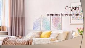  Presentation with bedroom modern - PPT layouts consisting of lumi re - interior of modern bedroom background and a  colored foreground