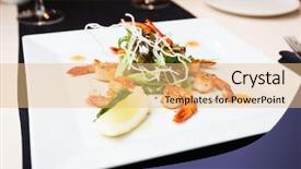  Presentation with oil and gas - Cool new presentation theme with lumi re - king prawns fried with garlic backdrop and a coral colored foreground