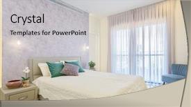  Presentation with bedroom modern - Presentation design consisting of lumi re - modern luxury bedroom background and a light gray colored foreground