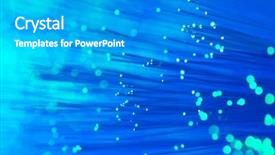  Presentation with fiber optic - Colorful presentation theme enhanced with luminescent - fiber optic showing data backdrop and a light gray colored foreground