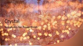  Presentation with christmas lights bulb decoration - Slide deck having luminous - conceptual image christmas lights background background and a coral colored foreground